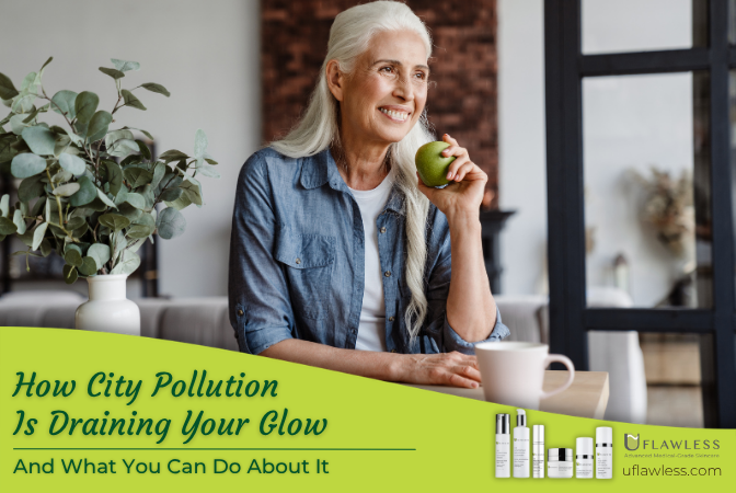 How city pollution is draining your glow. And what you can do about it.