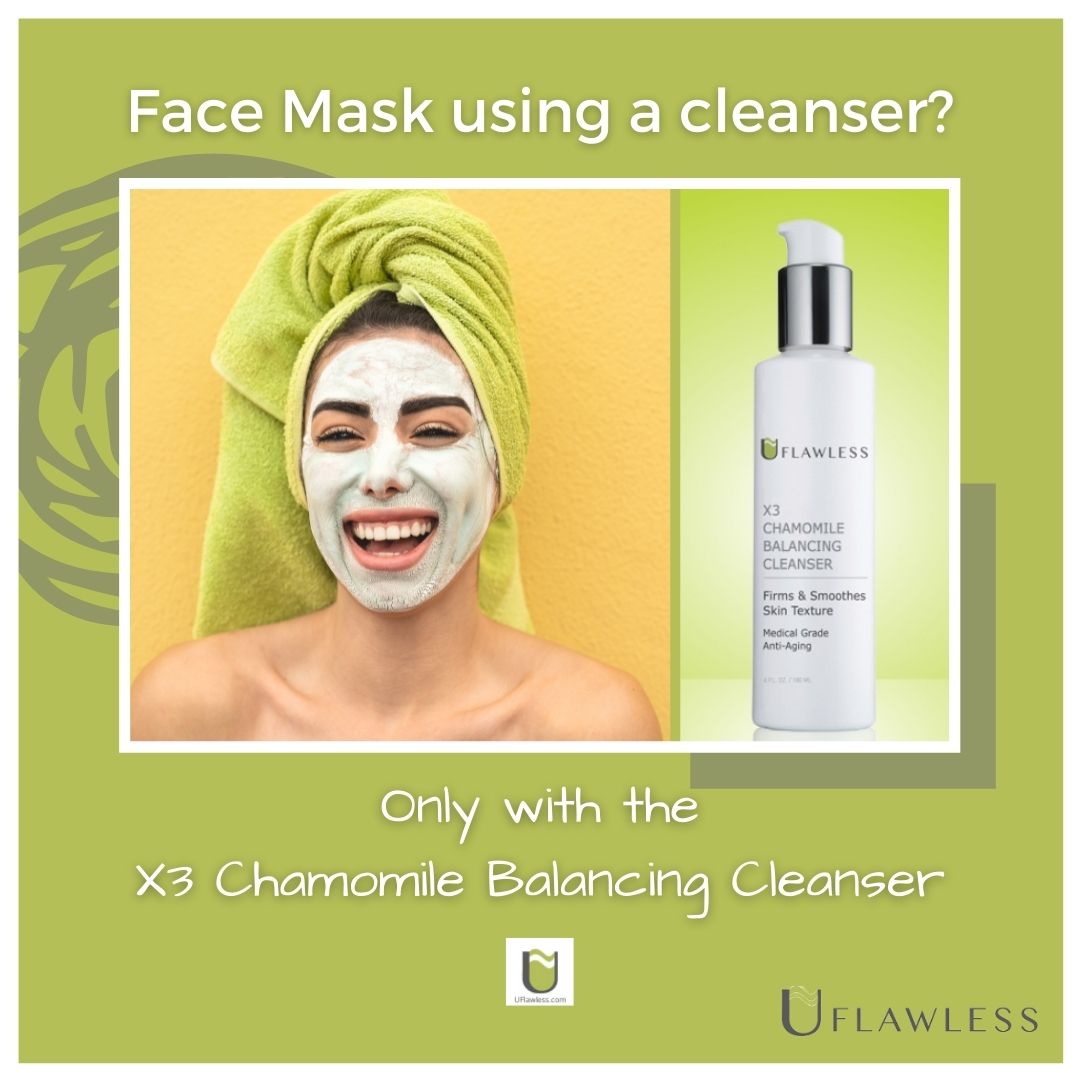 use the X3 Chamomile Balancing Cleanser as a Face Mask