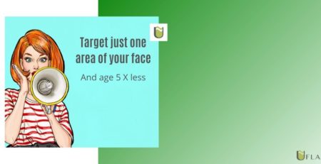 Target just one are of your face and age 5 x less