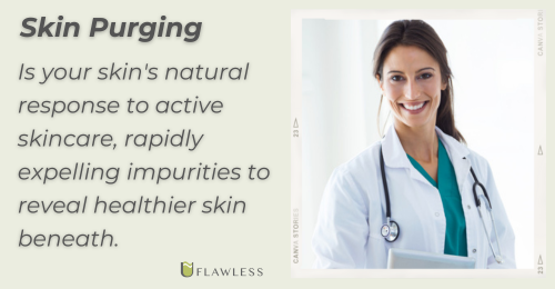 Skin Purging is a response to active skincare expelling impurities to reveal healthier skin